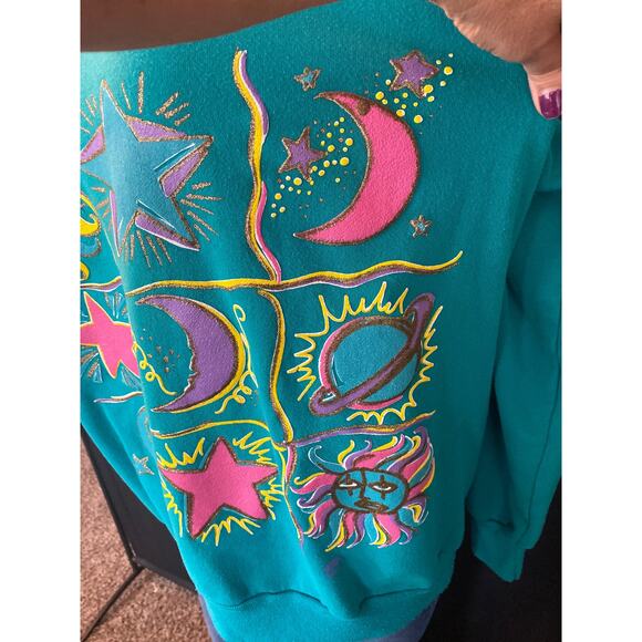 Vintage HOMETOWN SOUTHERN SWEATS Women Crew Neck Sweatshirt XL - Picture 4 of 8